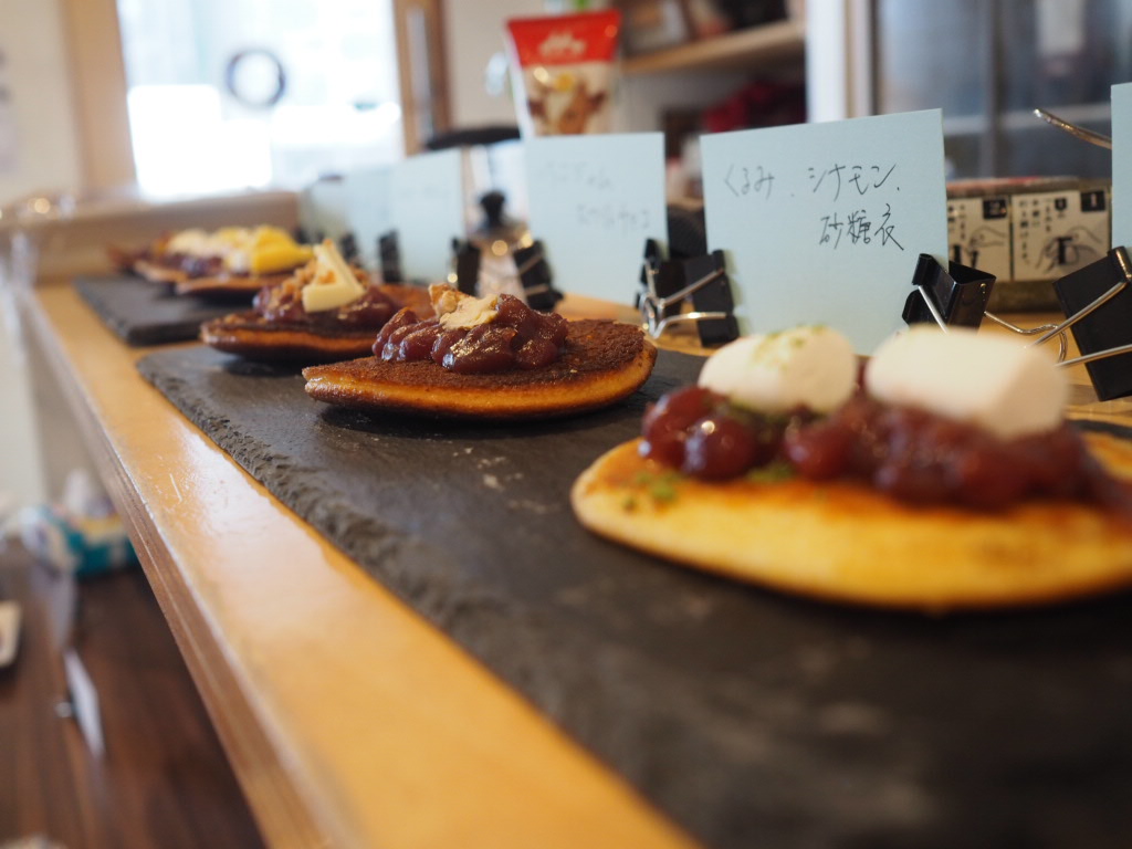 arranged dorayaki