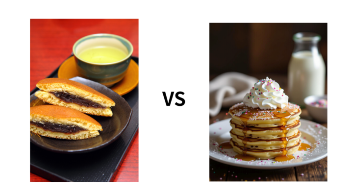 How does a Japanese Dorayaki pancake differ from a Western pancake?